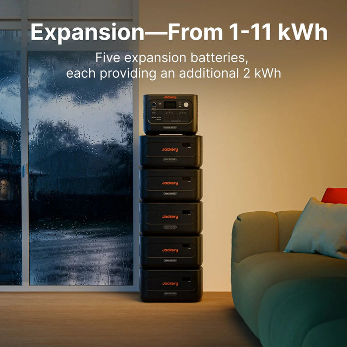 Jackery HomePower 1000 Plus v2 expansion from 1 to 11 kWh