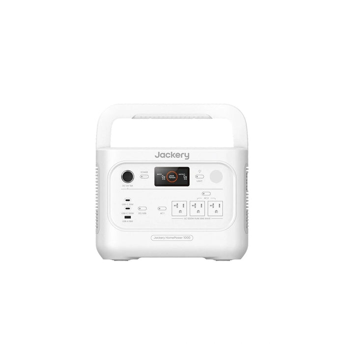 Jackery HomePower 1000 v2 White portable power station front view