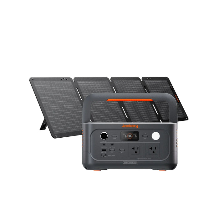 Jackery Solar Generator 600 v2 kit with Explorer 600 v2 and SolarSaga 100 Air panel
