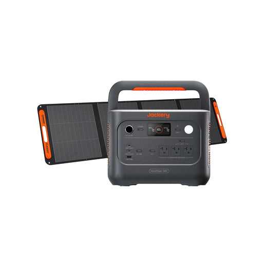Jackery HomePower 1000 v2 solar generator with SolarSaga 200W panel