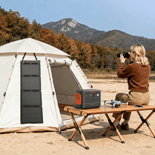 Jackery SolarSaga 40W Air solar panel folded book-sized