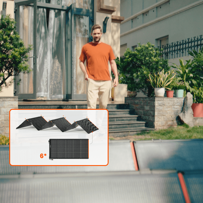 Jackery Solar Generator 5000 Plus with 2x SolarSaga 500X – SolarSaga 500X solar panel, second view