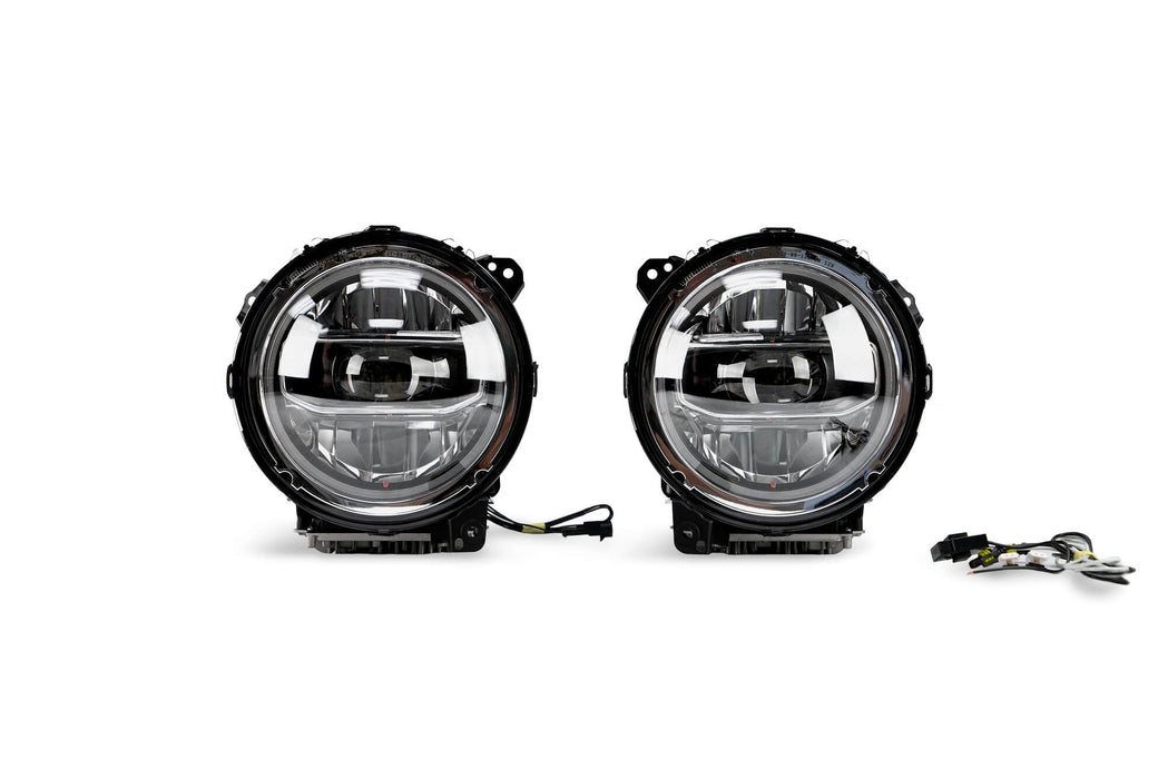 DV8 Offroad 2018-2026 Jeep Wrangler JL & Gladiator JT LED Headlights Chrome – image 15 of 16