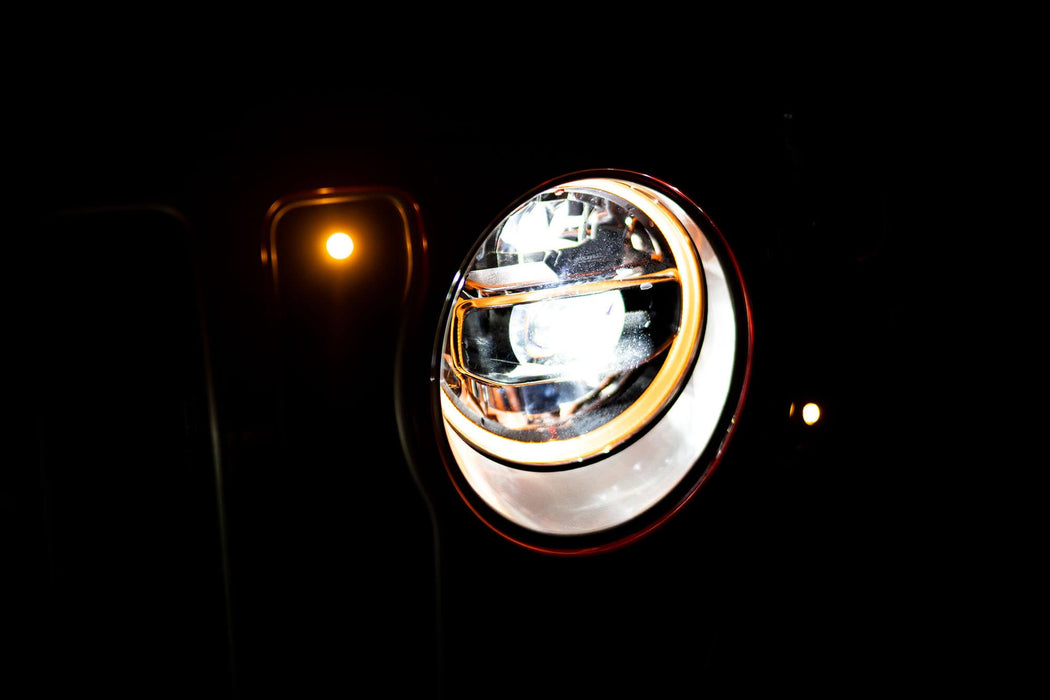 DV8 Offroad 2018-2026 Jeep Wrangler JL & Gladiator JT LED Headlights Chrome – image 11 of 16