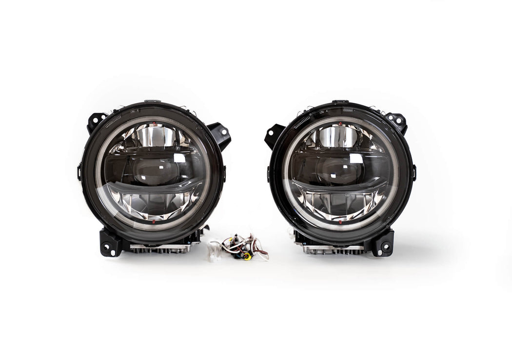 DV8 Offroad 2018-2026 Jeep Wrangler JL & Gladiator JT LED Headlights Black – image 15 of 16