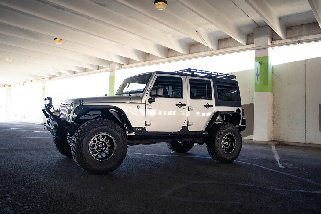 DV8 Offroad 2007-2018 Jeep Wrangler JK Half-Length Roof Rack – image 5 of 12