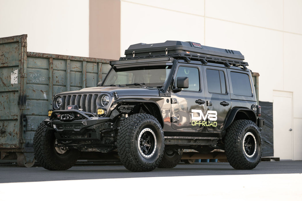 DV8 Offroad 2018-2026 Jeep Wrangler JL & Gladiator JT Spec Series Front Bumper – dimensions diagram, image 13 of 20