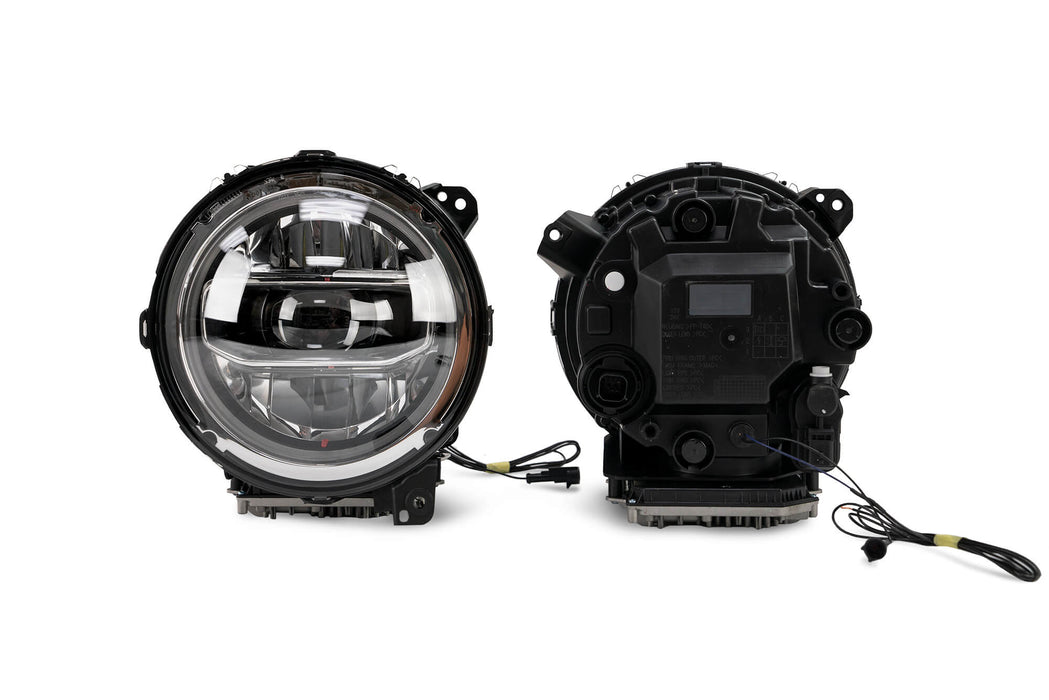 DV8 Offroad 2018-2026 Jeep Wrangler JL & Gladiator JT LED Headlights Chrome – image 16 of 16