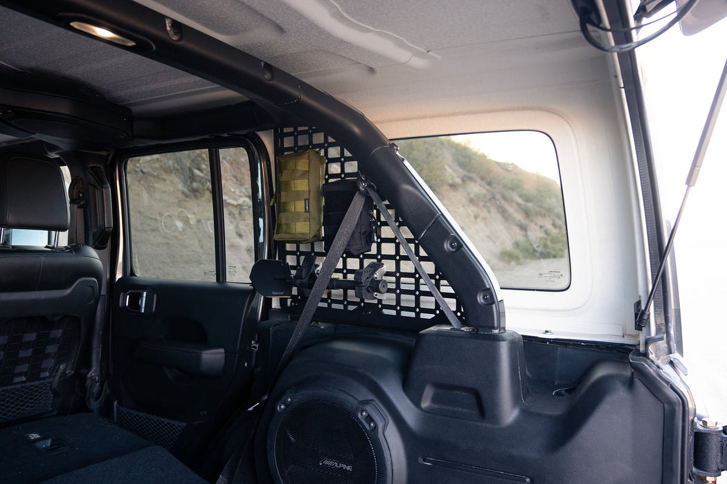 DV8 Offroad 2018-2023 Jeep Wrangler JL Rear Window Molle Storage Panels – image 6 of 15