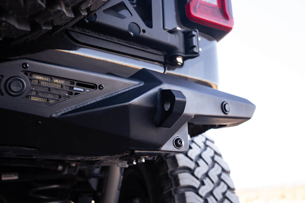 DV8 Offroad 2018-2026 Jeep Wrangler JL Spec Series Rear Bumper – dimensions diagram, image 7 of 14