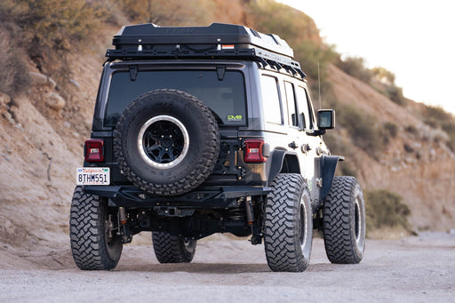 DV8 Offroad 2018-2026 Jeep Wrangler JL Spec Series Rear Bumper – dimensions diagram, image 2 of 14