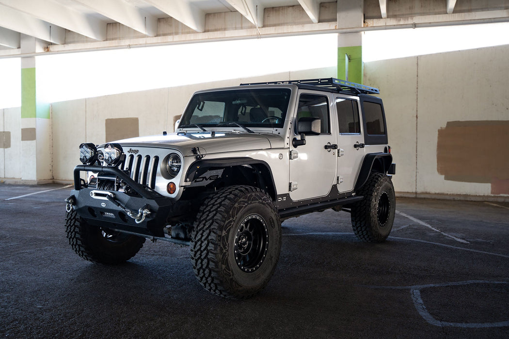 DV8 Offroad 2007-2018 Jeep Wrangler JK Half-Length Roof Rack – image 2 of 12