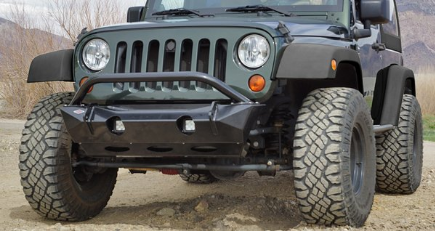 Jeep JK Wrangler Stubby Front Bumper Mule Equipment Front Bumper