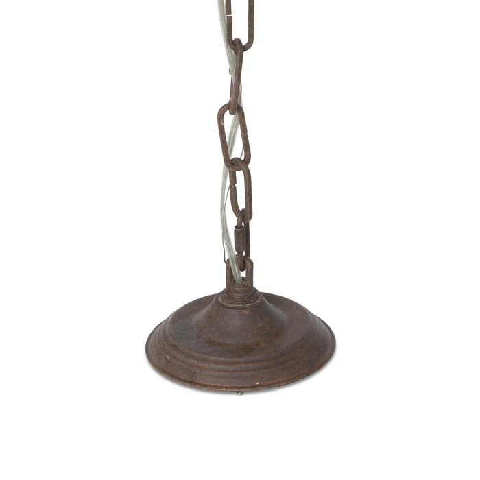 Park Hill Collection Gilded Folles Chandelier - Elegant Teardrop Design in White & Bronze, Perfect for Any Space Decor