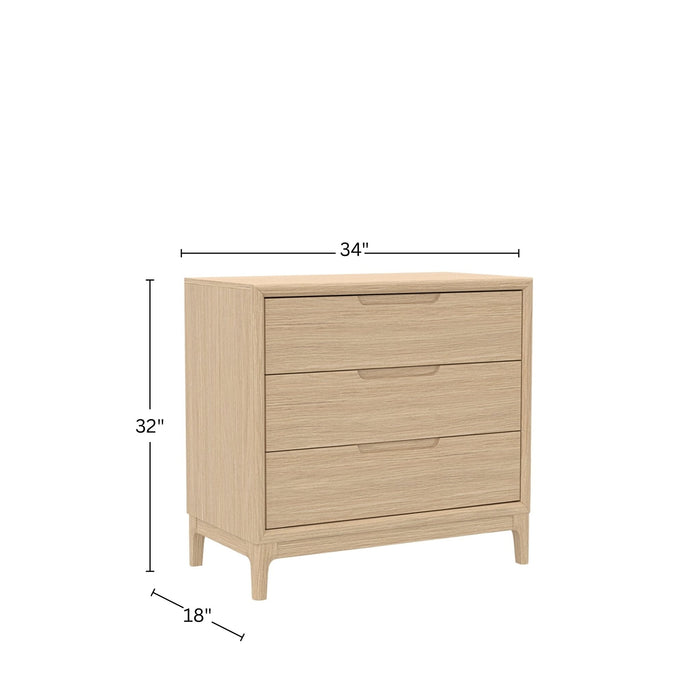 Alpine Furniture Cleo June Chest, Light Oak