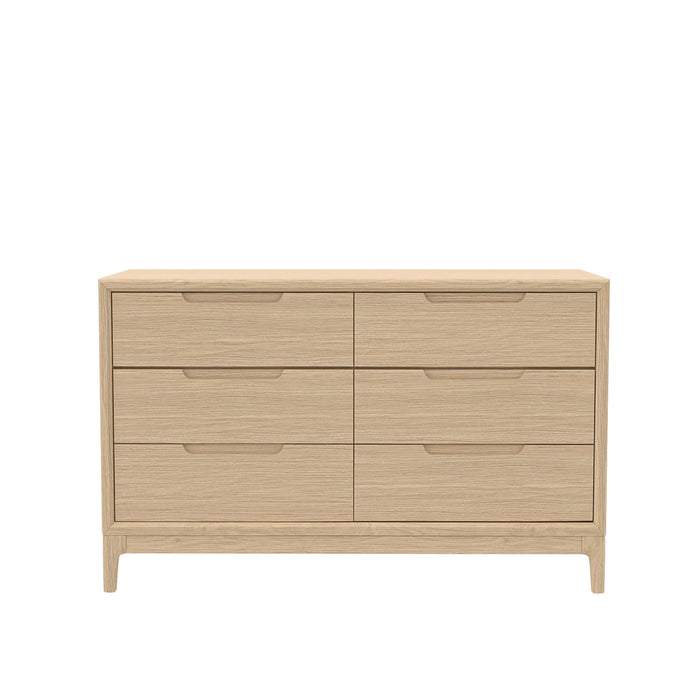 Alpine Furniture Cleo June Dresser, Light Oak
