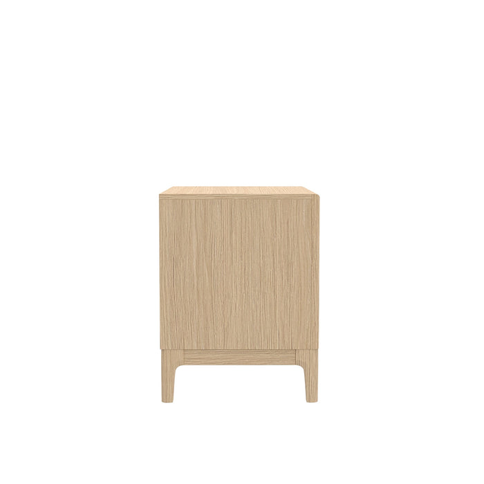Alpine Furniture Cleo June Nightstand, Light Oak