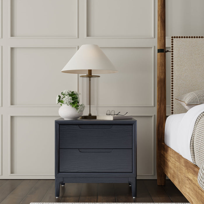 Alpine Furniture June Nightstand, Vintage Black