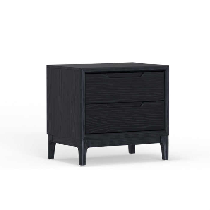 Alpine Furniture June Nightstand, Vintage Black