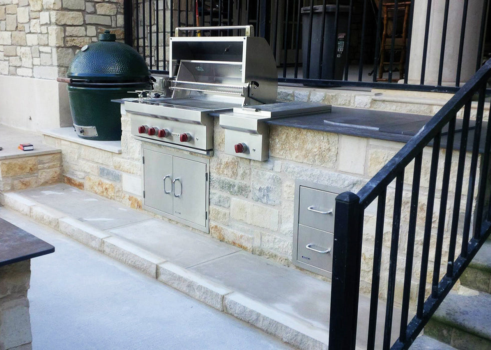 CABINET FOR KAMADO or POWER BURNER for Outdoor Kitchen | 36"-48" Wide | 29" Deep | 36" Tall