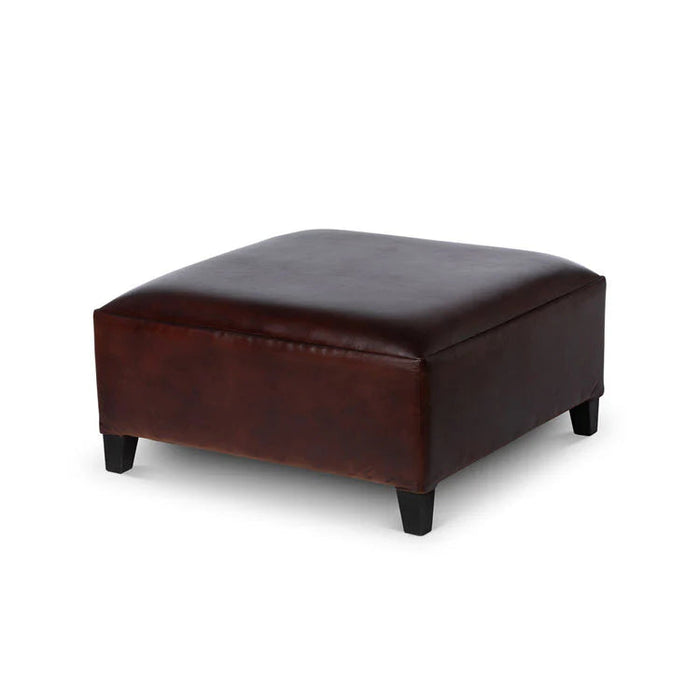 Park Hill Collection Kendall Leather Ottoman (EFS26153) Park Hill Collection