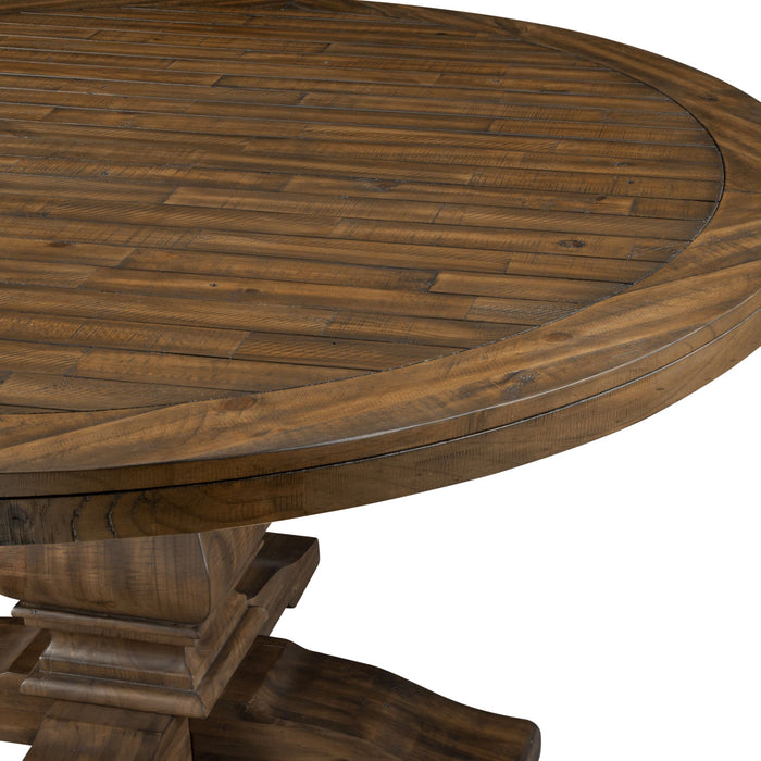 Alpine Furniture Kensington Round Dining Table, Walnut