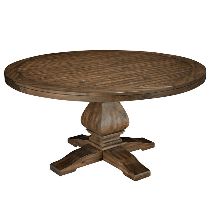 Alpine Furniture Kensington Round Dining Table, Walnut