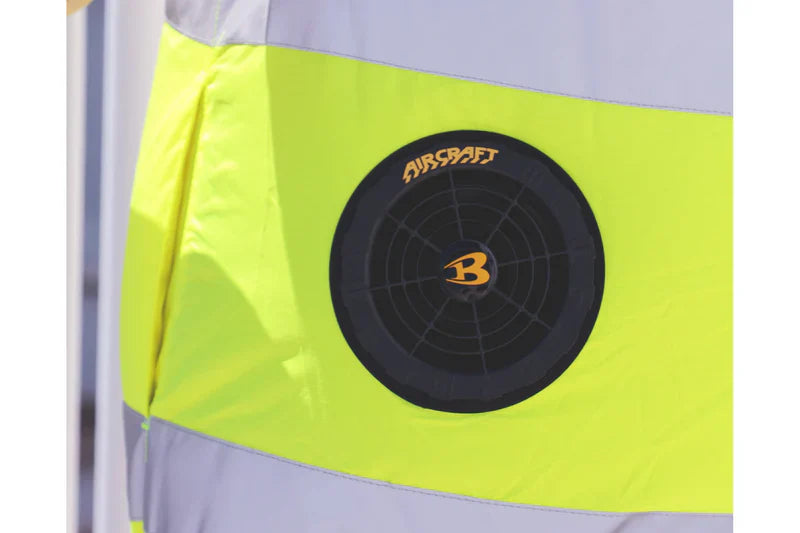 Tomahawk Power 24V Battery-Powered Fan-Cooled Safety Vest Hi-Vis Complete Cooling System - Detail View 3
