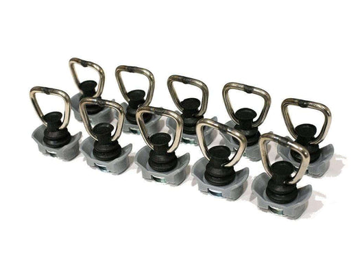 Flatline Van Co. Adventure Van L-Track Anchors with D-Ring Hooks - 10 Pack – image 1 of 4