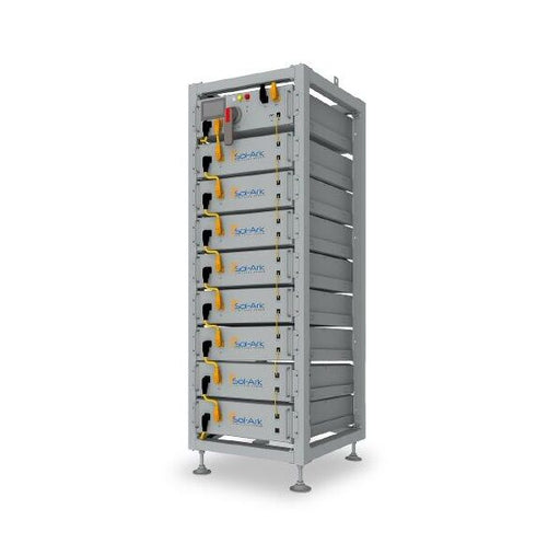 Green Vista Living Sol-Ark L3-HV-40-KWH Indoor Battery Bank Portable Power Stations - Side View