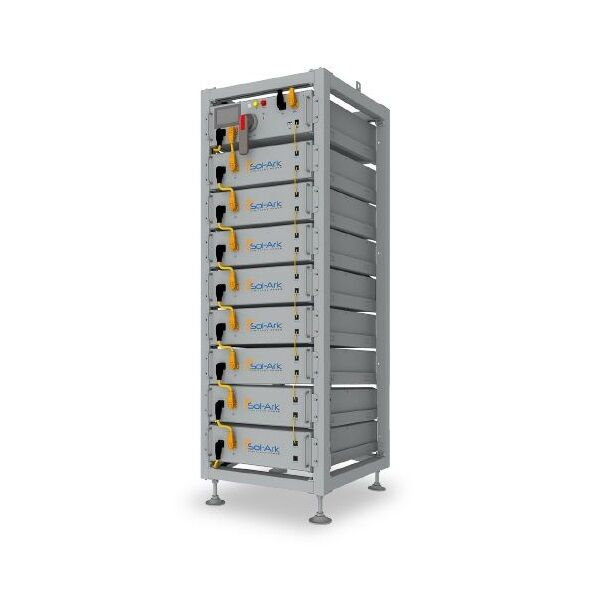 Green Vista Living Sol-Ark L3-HV-40-KWH Indoor Battery Bank Portable Power Stations - Side View