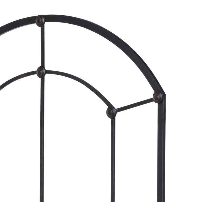 Park Hill Collection Metal Arched Window Frame - Matte Black Iron Display Piece for Stylish Home Decor & Layered Looks