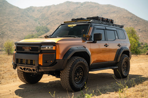 DV8 Offroad 2025-2026 Toyota Land Cruiser & Lexus GX 550 Spec Series Roof Rack – installed on vehicle, image 2 of 20