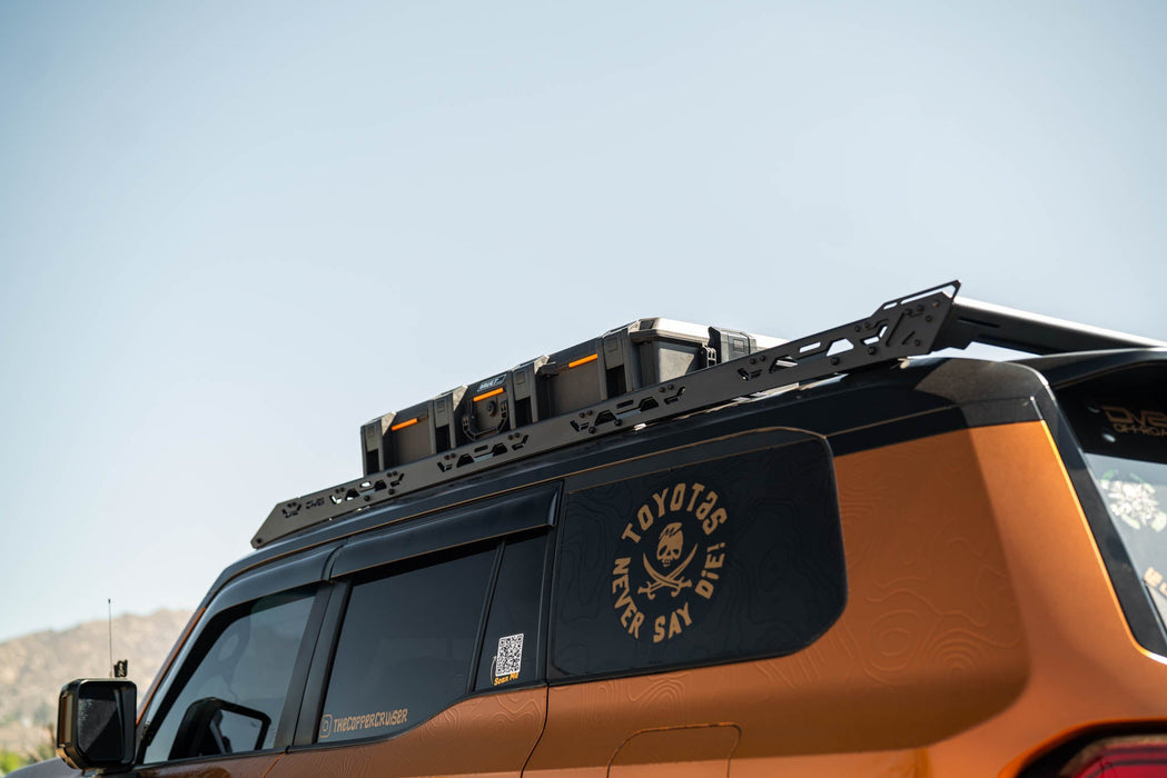 DV8 Offroad 2025-2026 Toyota Land Cruiser & Lexus GX 550 Spec Series Roof Rack – installed on vehicle, image 7 of 20