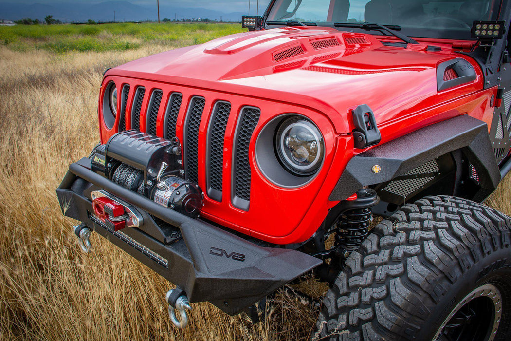 DV8 Offroad 2018-2026 LED Headlight Adapter Brackets for Jeep JL & JT – on the trail, image 2 of 2