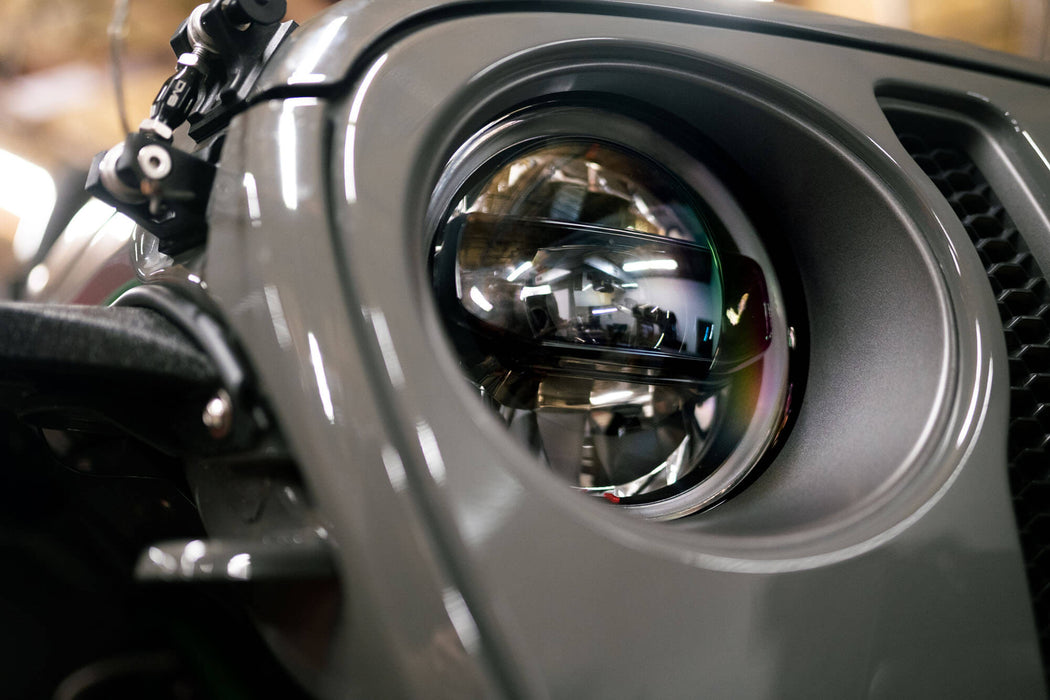 DV8 Offroad 2018-2026 Jeep Wrangler JL & Gladiator JT LED Headlights Black – image 6 of 16