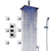 Cascada Showers Tuscany LED Rainfall Thermostatic Shower System - Ceiling Mount