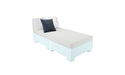 Ledge Lounger Affinity Two Piece Sun Chair — Frost Base-4651 Silver Fabric