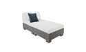 Ledge Lounger Affinity Two Piece Sun Chair — Granite Gray Base-4651 Silver Fabric