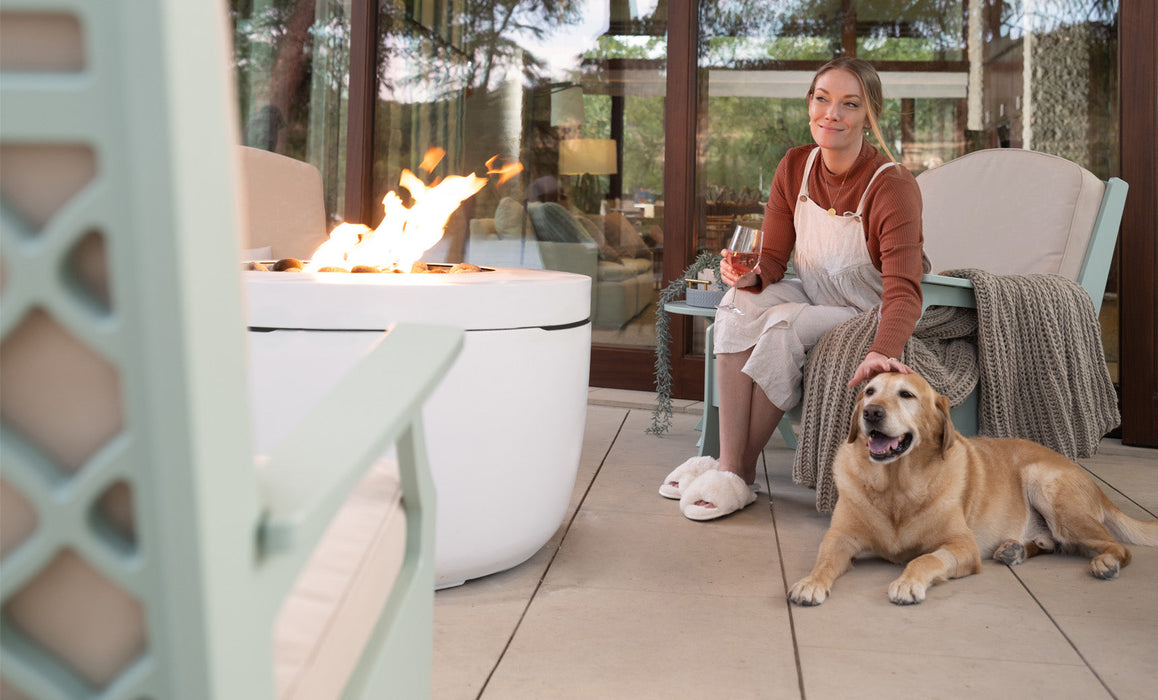 Ledge Lounger Fire & Lighting Fire Pit-Propane-40" Round — view 17