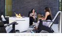 Ledge Lounger Fire & Lighting Fire Pit-Propane-40" Round — view 3