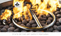 Ledge Lounger Fire & Lighting Fire Pit-Propane-40" Round — view 4