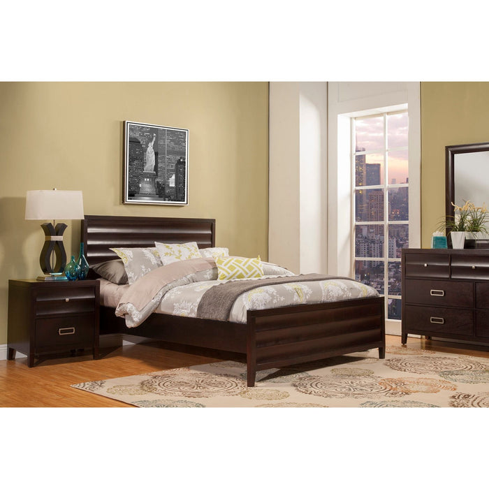Alpine Furniture Legacy Bed, Black Cherry