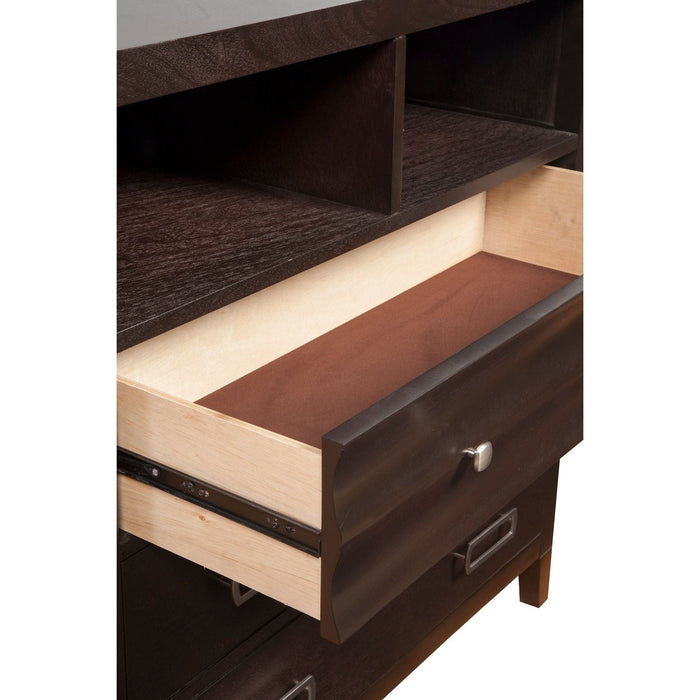 Alpine Furniture Legacy Media Chest, Black Cherry
