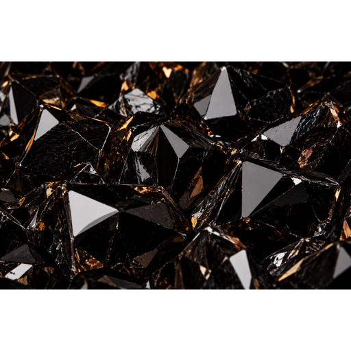 Napoleon large black crystal decorative fireplace media, 8 pieces G497-0006