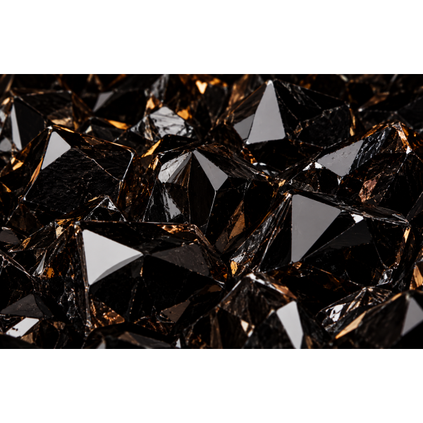 Napoleon large black crystal decorative fireplace media, 8 pieces G497-0006