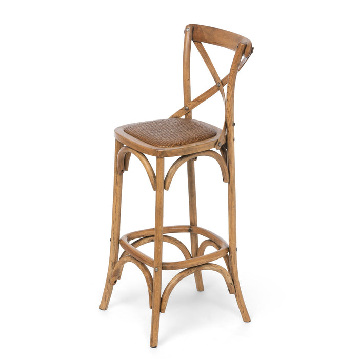 Wooden Cross Back Counter Stool EFS81570 Park Hill