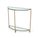 Park Hill Naomi Iron and Glass Demi Lune Table EFT26034