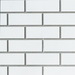 Empire traditional brick liner swatch, white