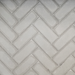 Empire herringbone brick liner swatch, gray